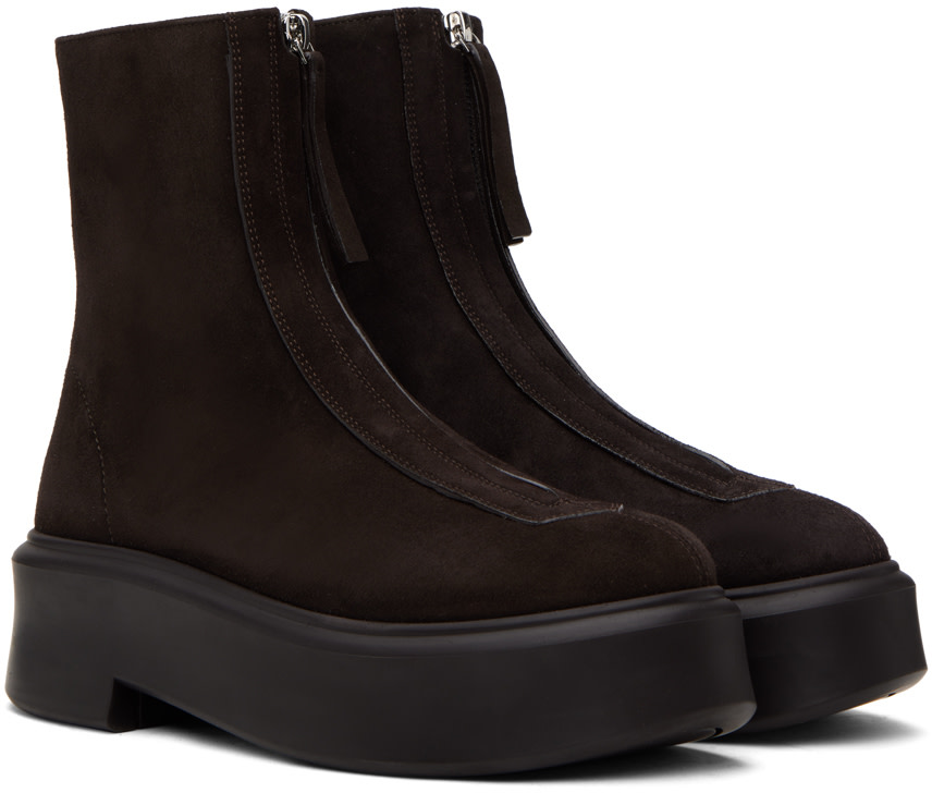 The Row - Bottes I brunes à glissière
