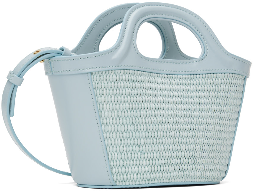 Marni - Micro cabas Tropicalia bleu