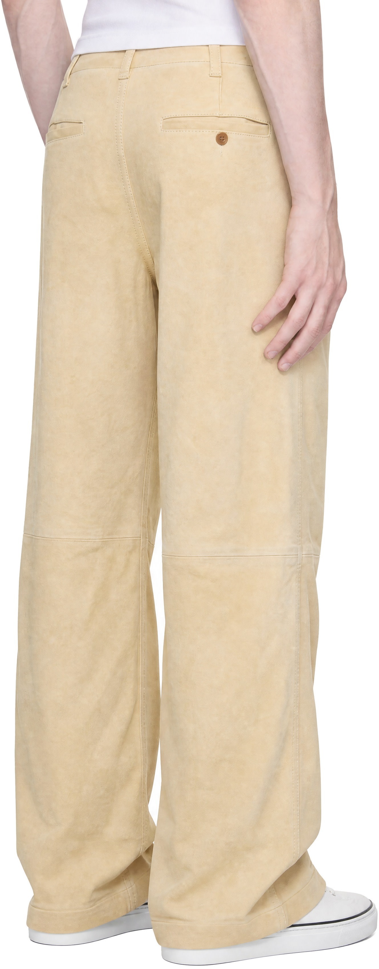 Marni - Yellow Pyramid Suede Pants