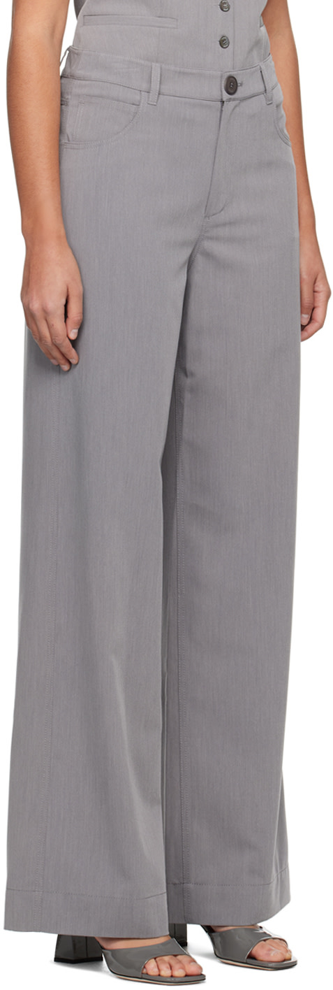 Staud - Pantalon Grayson gris