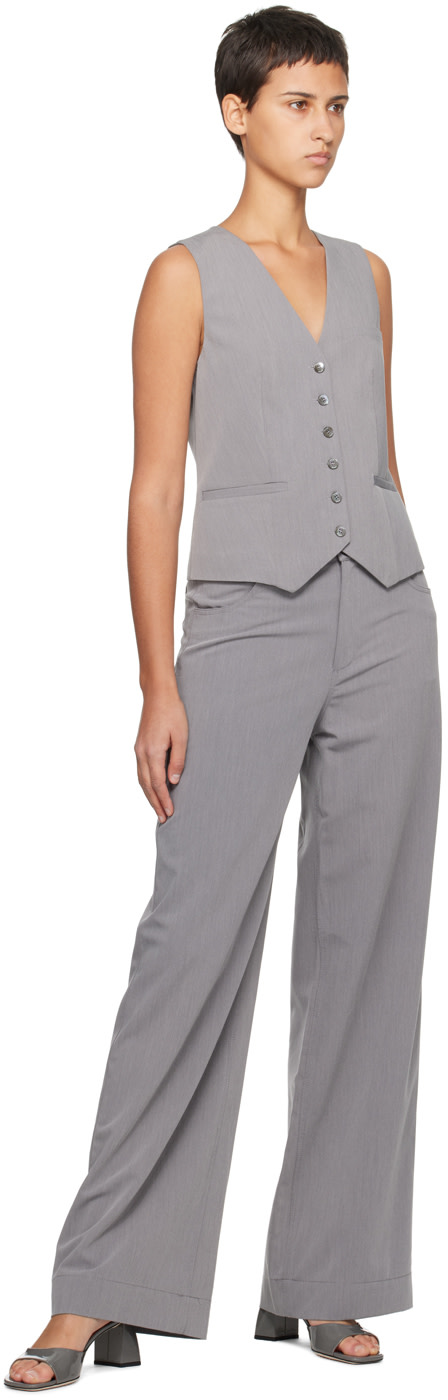Staud - Pantalon Grayson gris