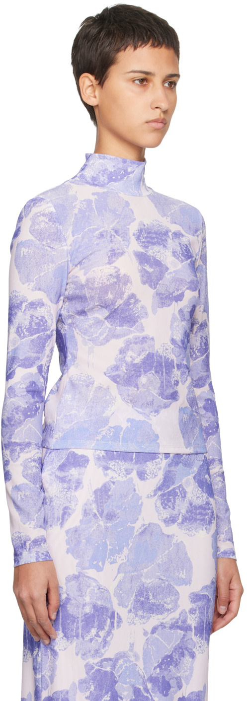 Staud - Col roulé Helvin mauve
