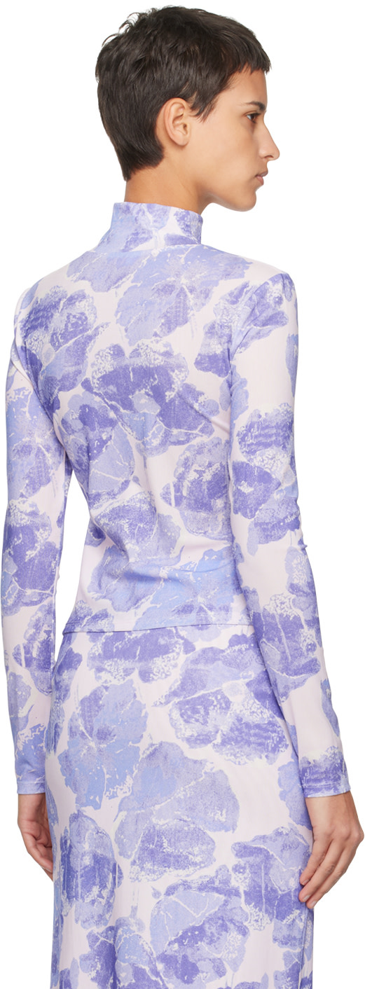 Staud - Col roulé Helvin mauve