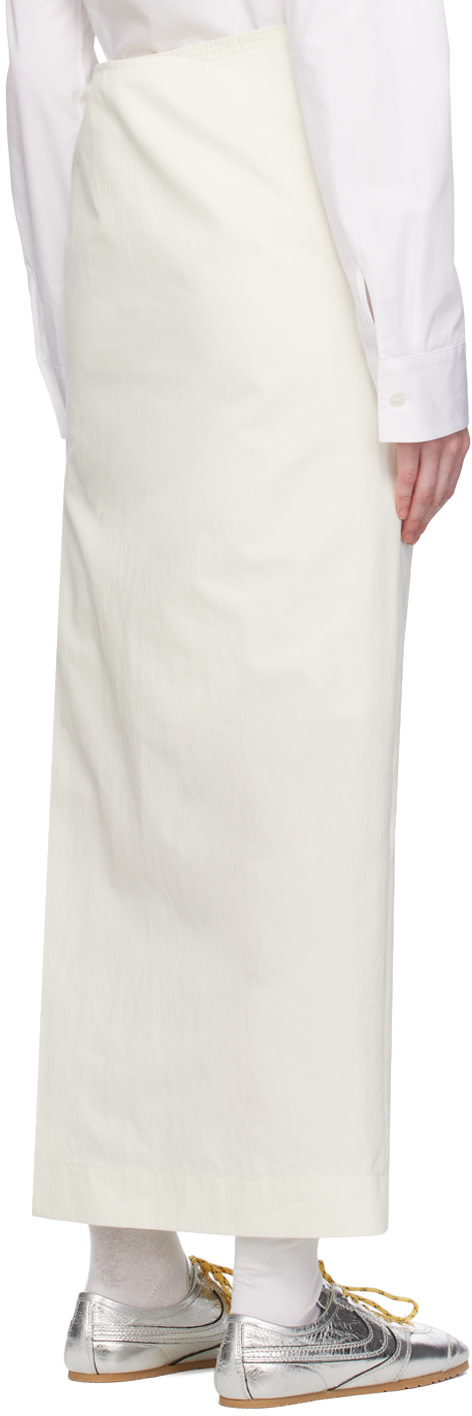 Commission - Jupe midi blanche à panneaux