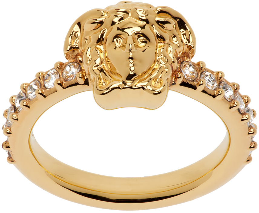 Versace - Bague dorée à Méduse