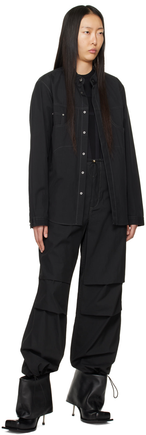 Dion Lee - Blouson noir en denim à rivets