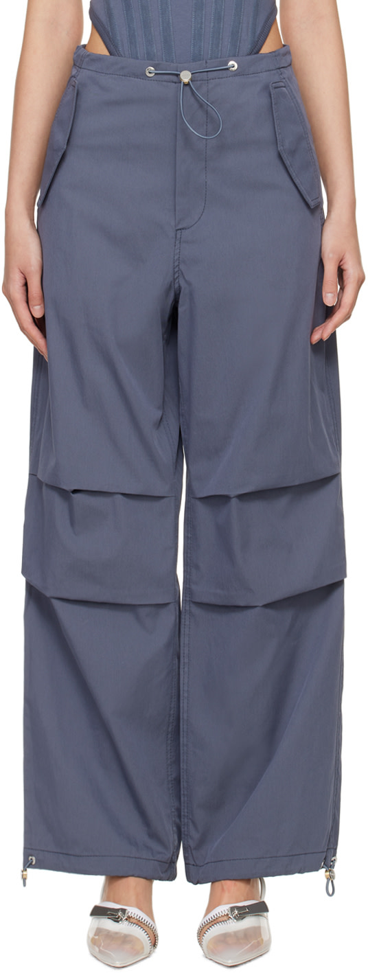 Dion Lee - Pantalon parachute gris