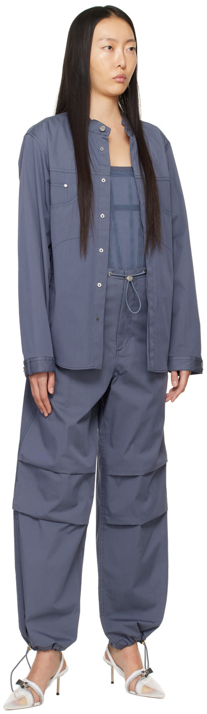 Dion Lee - Pantalon parachute gris