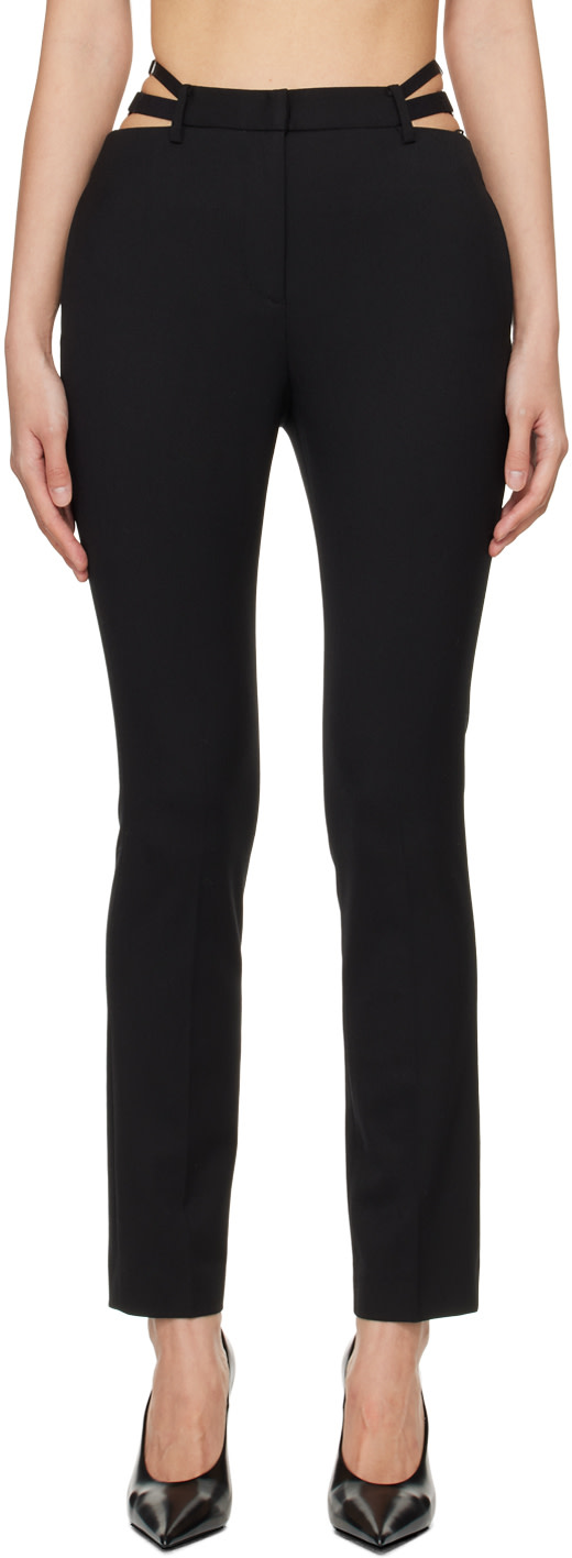 Dion Lee - Pantalon noir à pattes élastiques