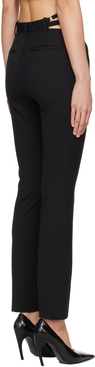Dion Lee - Pantalon noir à pattes élastiques