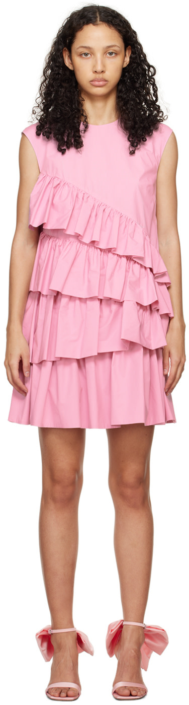 MSGM - Robe courte étagée rose