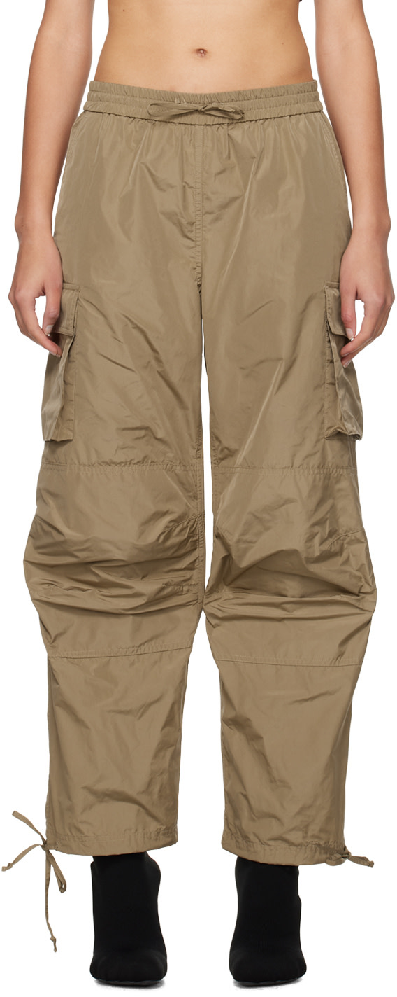 MSGM - Khaki Drawstring Cargo Pants