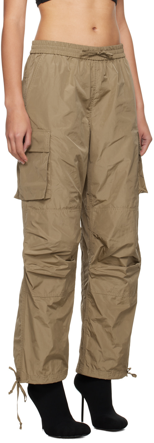 MSGM - Khaki Drawstring Cargo Pants