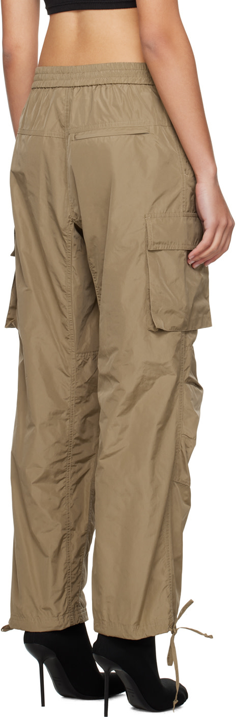 MSGM - Khaki Drawstring Cargo Pants