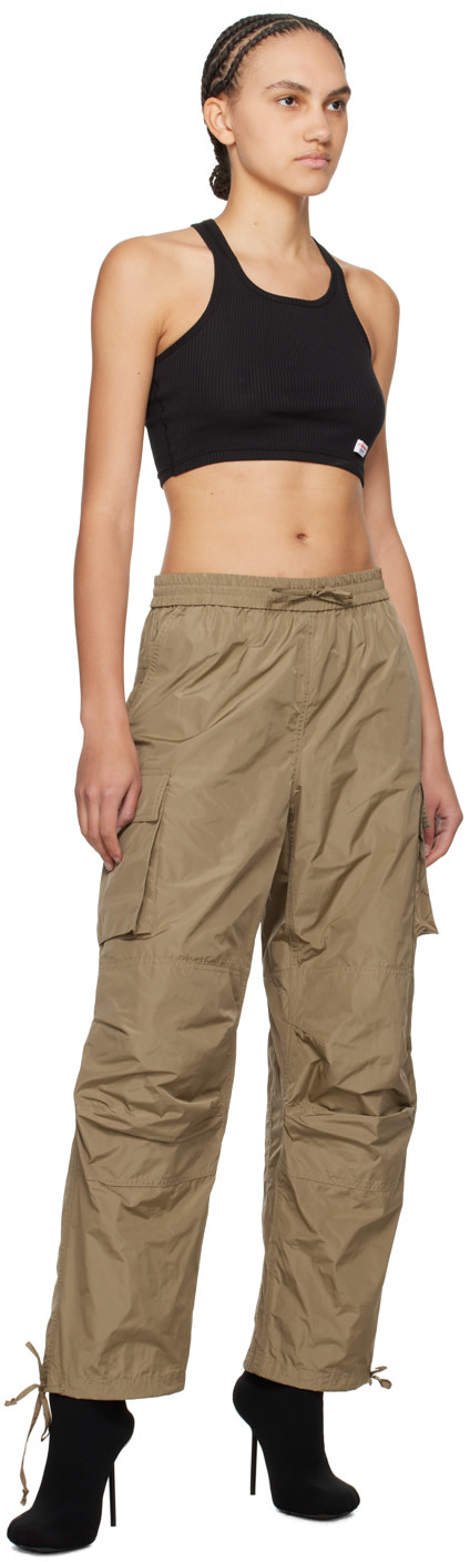 MSGM - Khaki Drawstring Cargo Pants