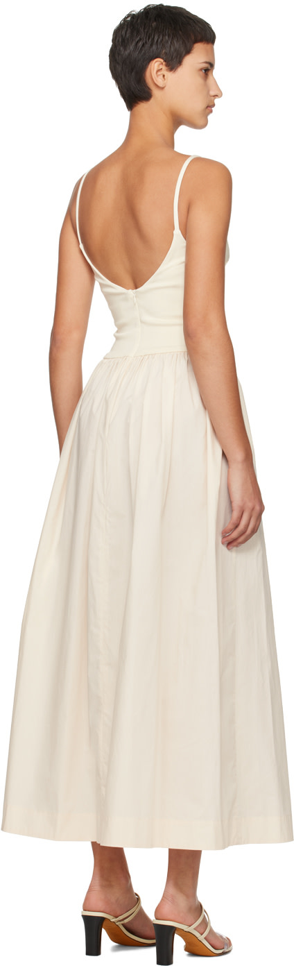 Esse Studios Off-White Tri Knit Maxi Dress Esse Studios Off-White Tri Knit Maxi Dress