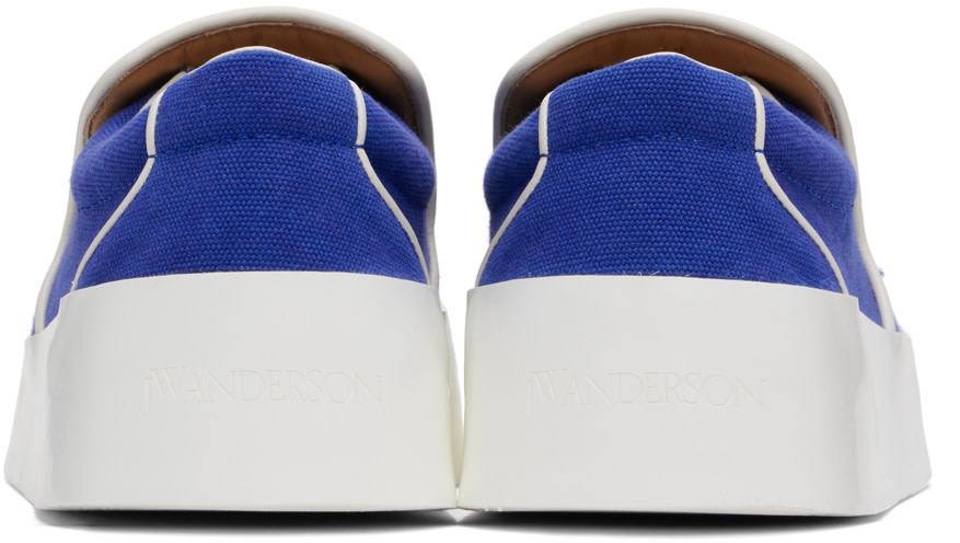 JW Anderson: Blue Piping Sneakers | SSENSE