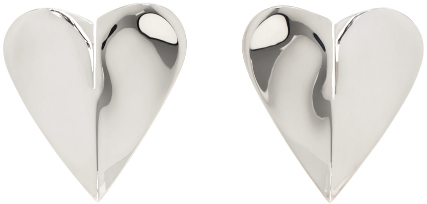 ALAÏA - Boucles d'oreilles 'Le cœur' argentées
