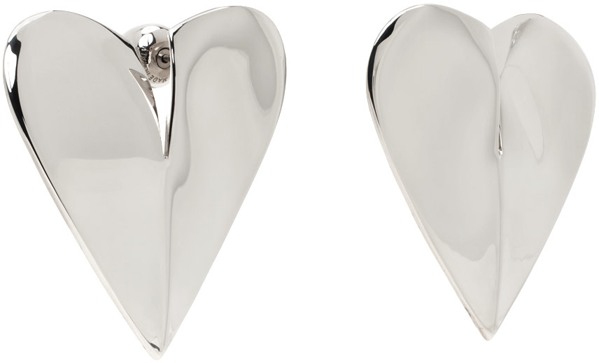 ALAÏA - Boucles d'oreilles 'Le cœur' argentées