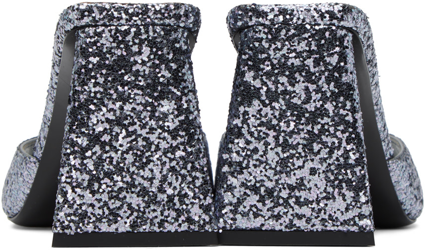 The Attico - Mules Mini Devon argentées