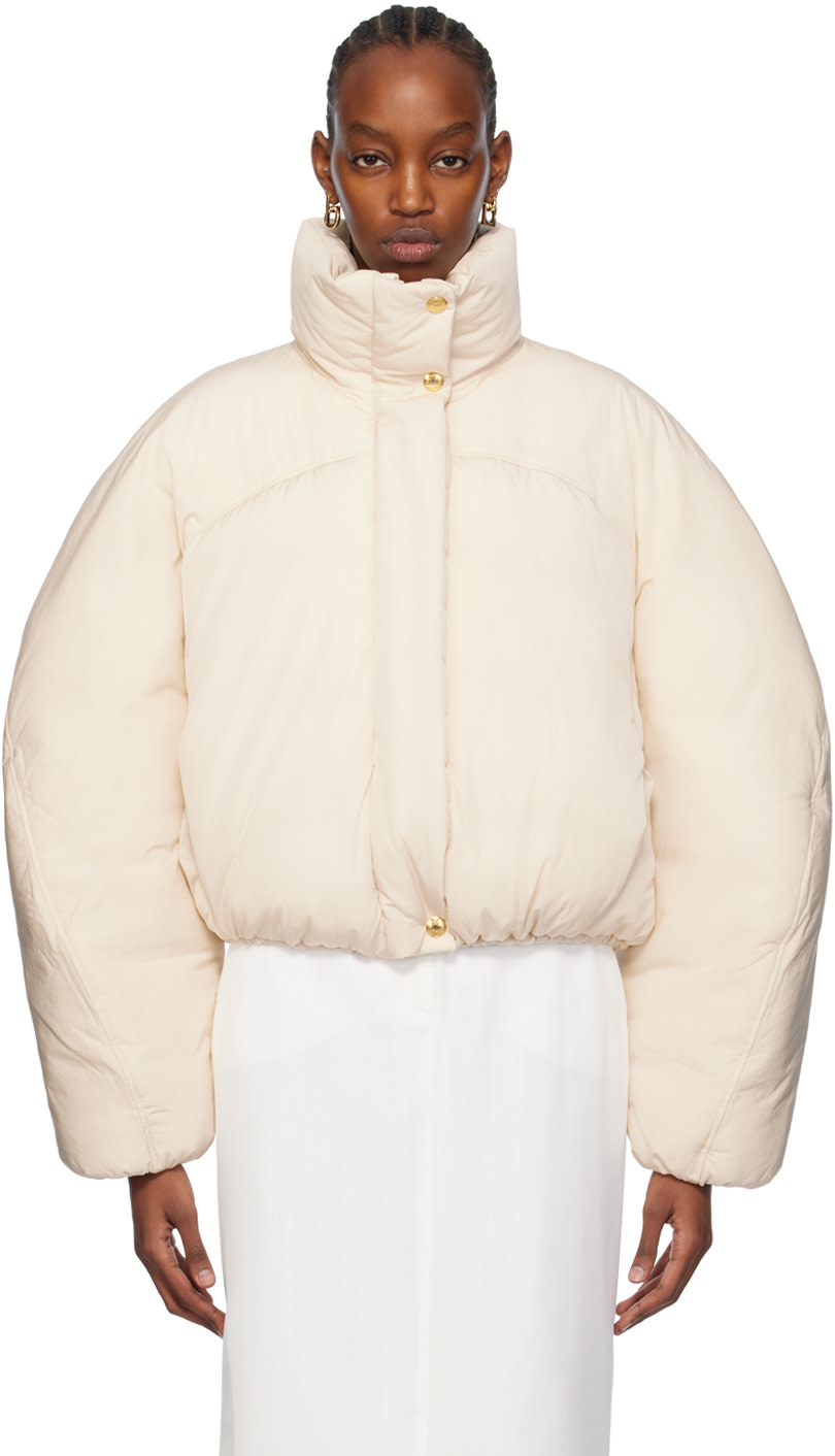 JACQUEMUS: Off-White Les Sculptures 'La doudoune courte Caraco