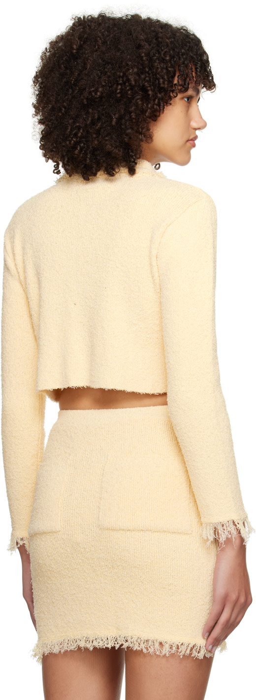 Kijun - Pull jaune à appliqué graphique