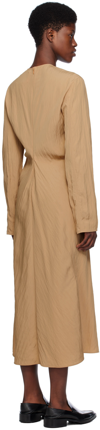 Studio Nicholson - Robe midi Welles brun clair