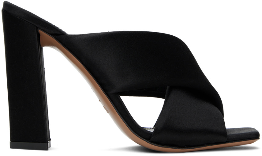 Paris Texas: Black Dafne Heeled Sandals | SSENSE