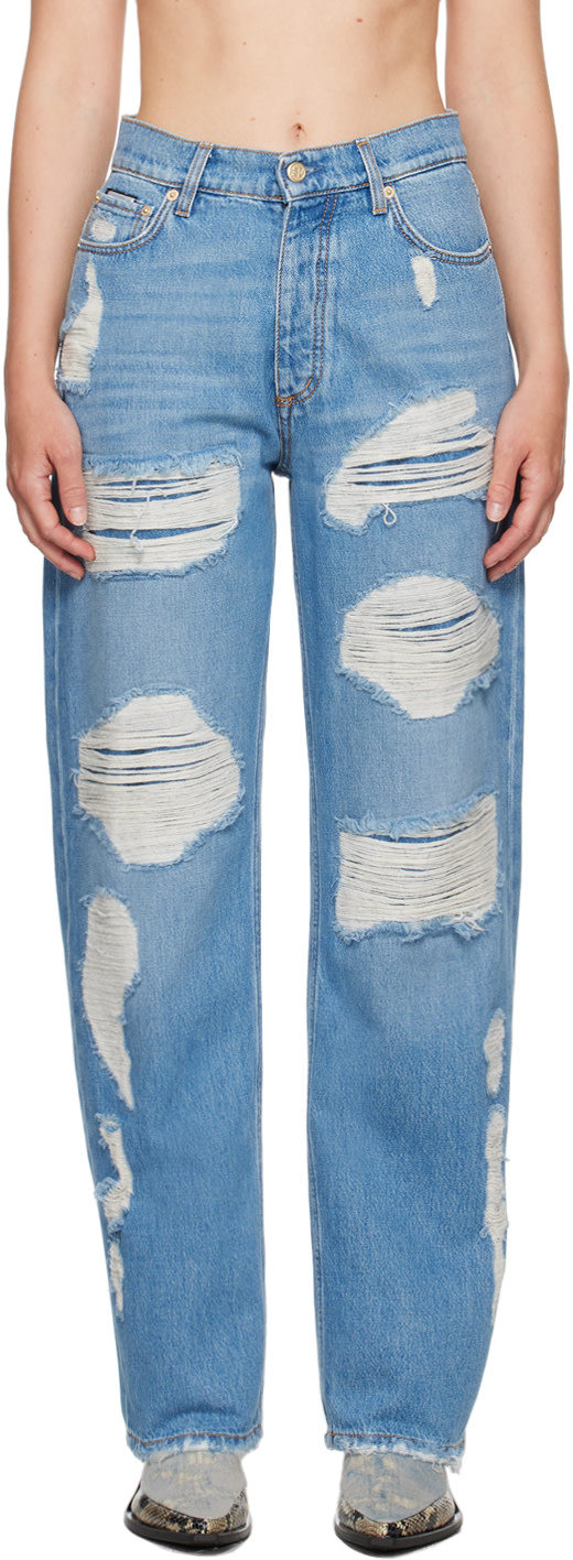 パンツ Eytys BENZ Oasis baggy fit jeans EYTYS: Blue Benz Jeans | SSENSE