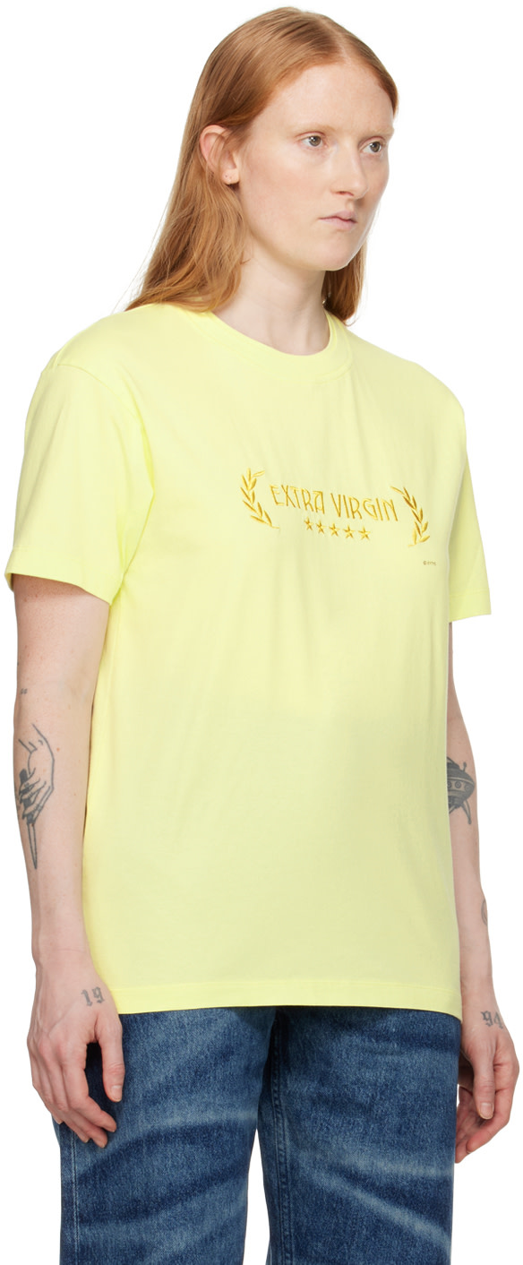 EYTYS - T-shirt Leon 'Extra Virgin' jaune
