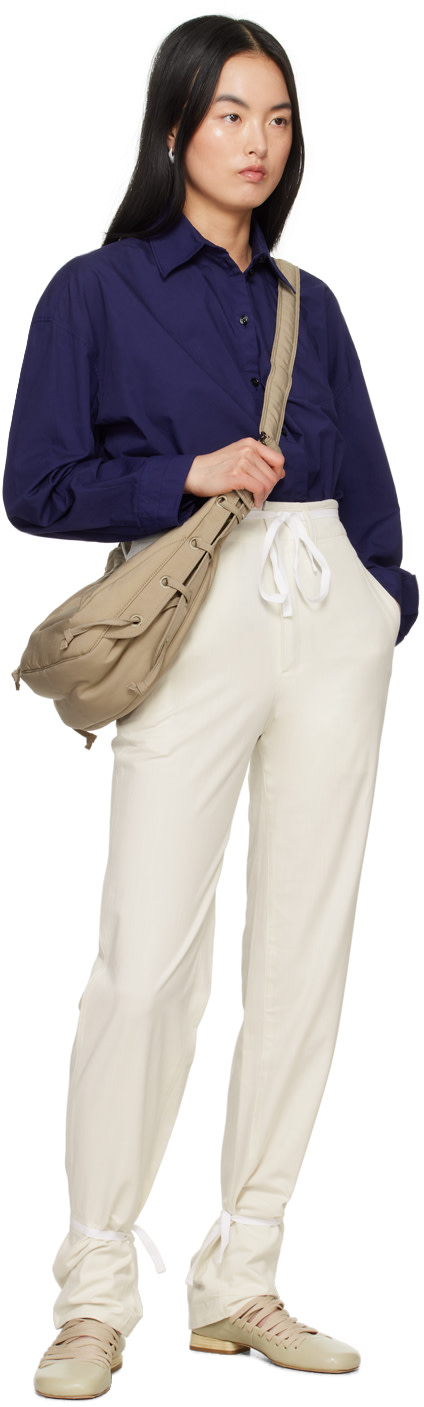 LEMAIRE - Pantalon droit blanc