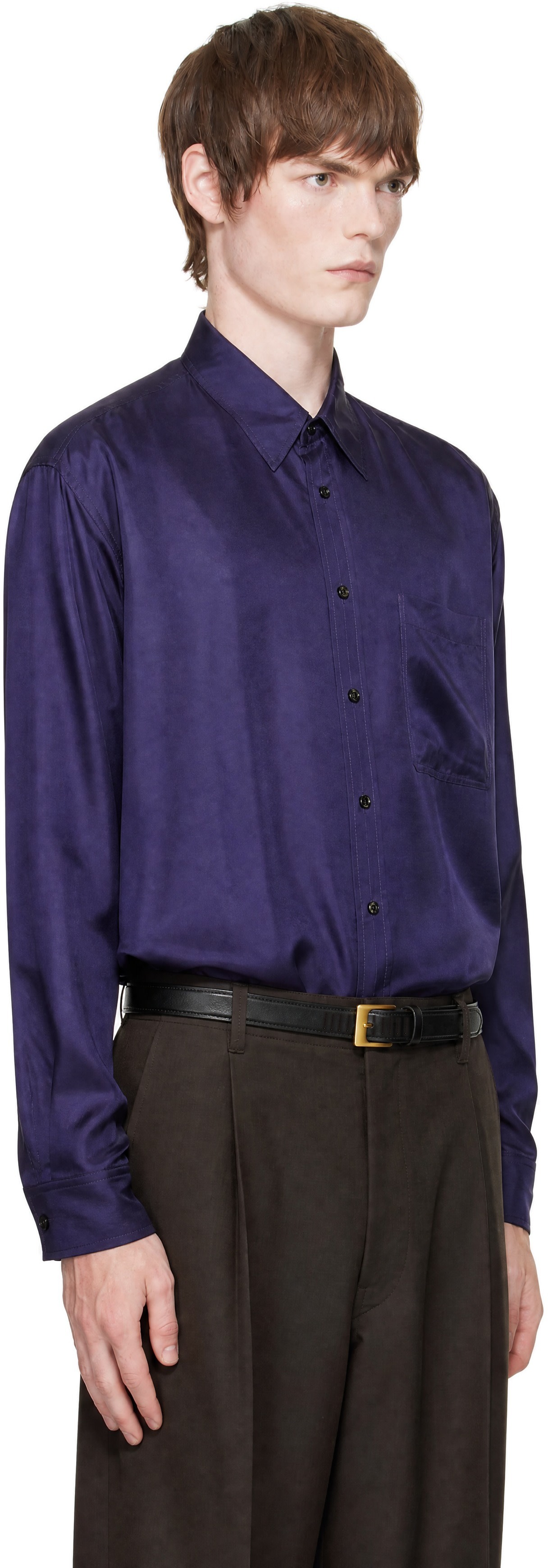 LEMAIRE - Chemise décontractée mauve