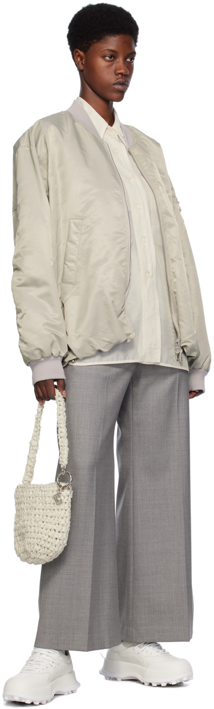 LOW CLASSIC - Pantalon ample gris