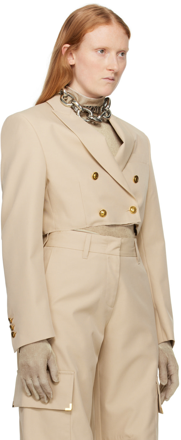 Palm Angels - Veston écourté beige