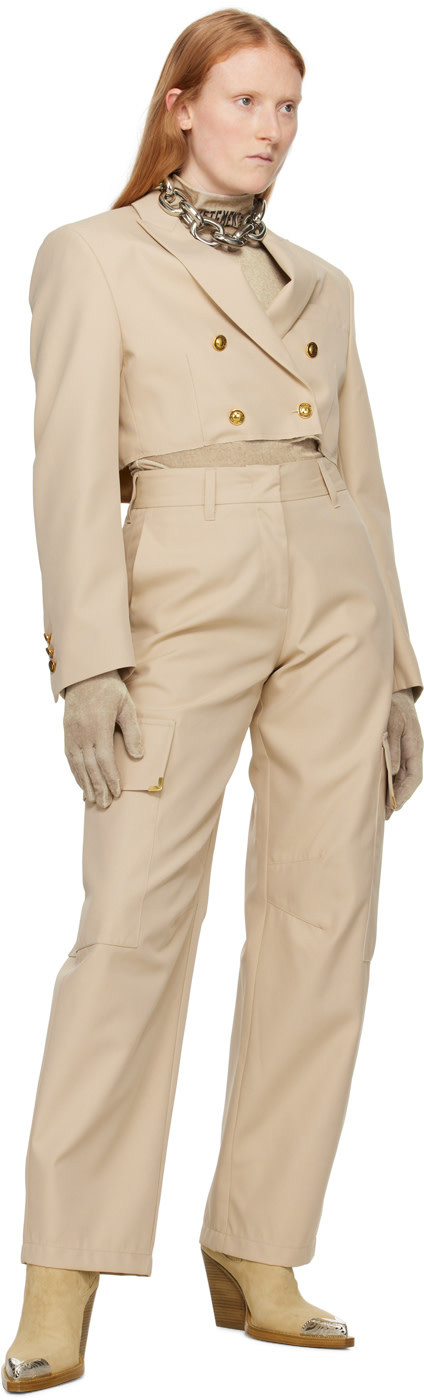 Palm Angels - Veston écourté beige