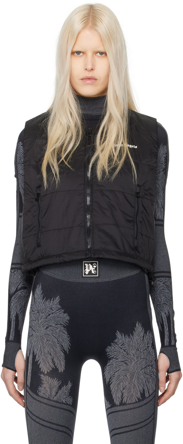 Palm Angels - Veste noire à logo