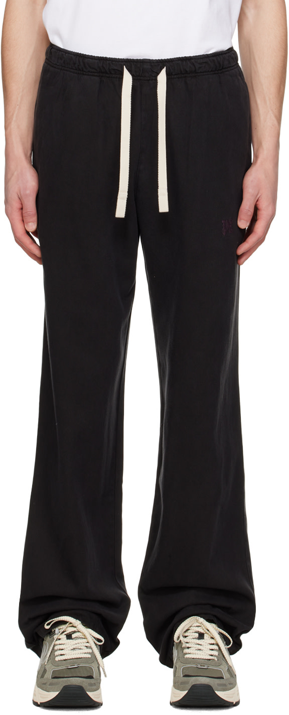 Palm Angels: Black Travel Sweatpants | SSENSE