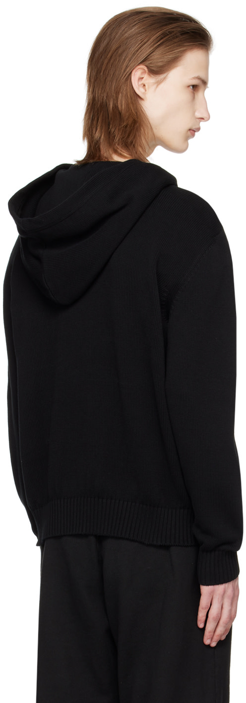 Palm Angels - Pull à capuche noir à logo brodé