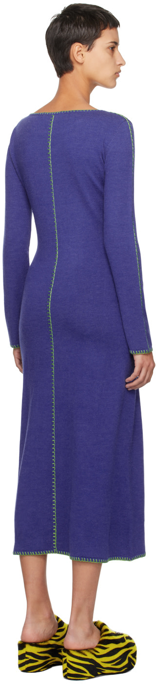 SIMONMILLER - Robe longue Glenn bleue