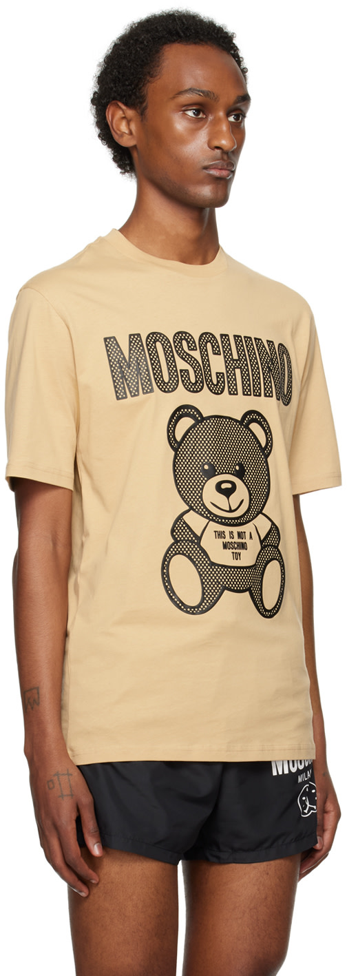 Moschino - 베이지 테디 메시 티셔츠