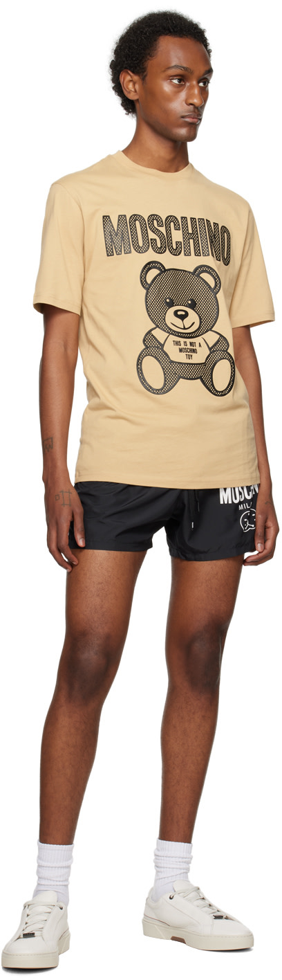 Moschino - 베이지 테디 메시 티셔츠