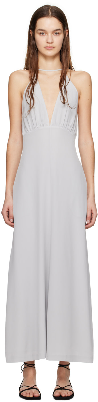 toteme halter dress Toteme - Shearling appliqu dress macadamia - 32