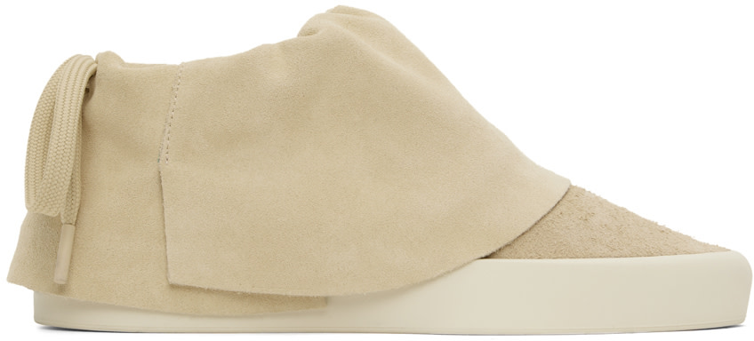 靴 FEAR OF GOD MOC LOW SNEAKER Fear of God: Beige Moc Low Sneakers | SSENSE