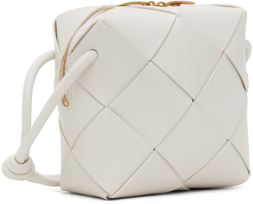 Bottega Veneta - Mini sac caméra Cassette blanc
