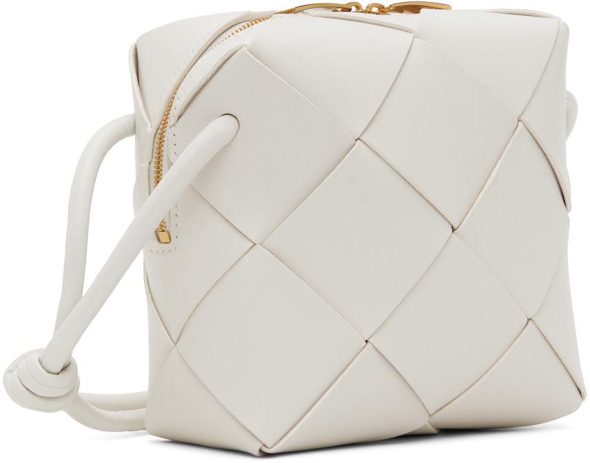 Bottega Veneta - Mini sac caméra Cassette blanc