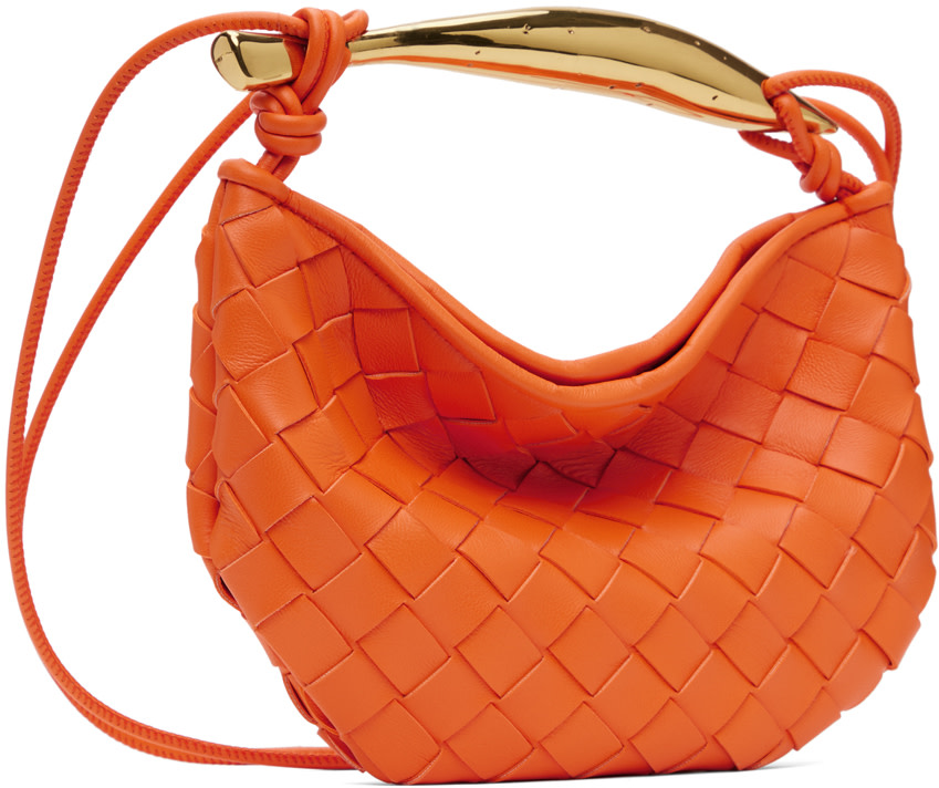 Bottega Veneta: Orange Mini Sardine Bag | SSENSE