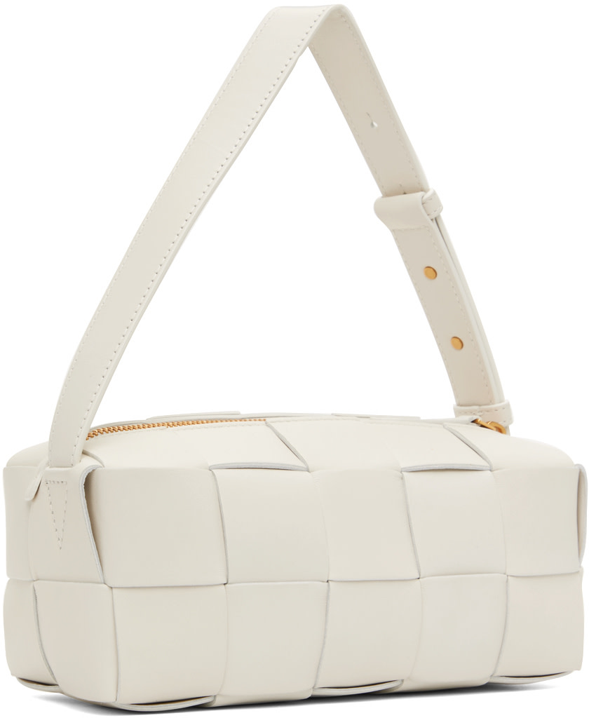 Bottega Veneta: White Small Brick Cassette Bag | SSENSE