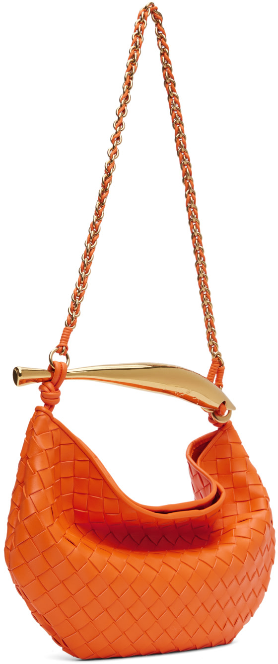 Bottega Veneta: Orange Sardine With Chain Bag | SSENSE