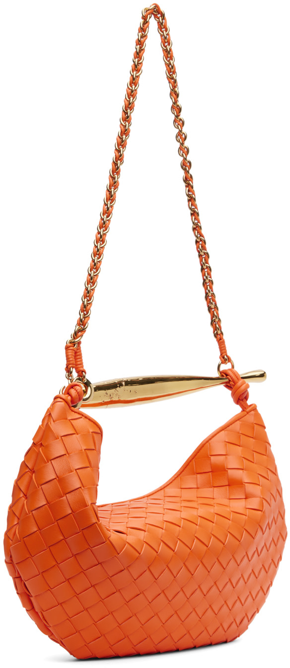 Bottega Veneta: Orange Sardine With Chain Bag | SSENSE