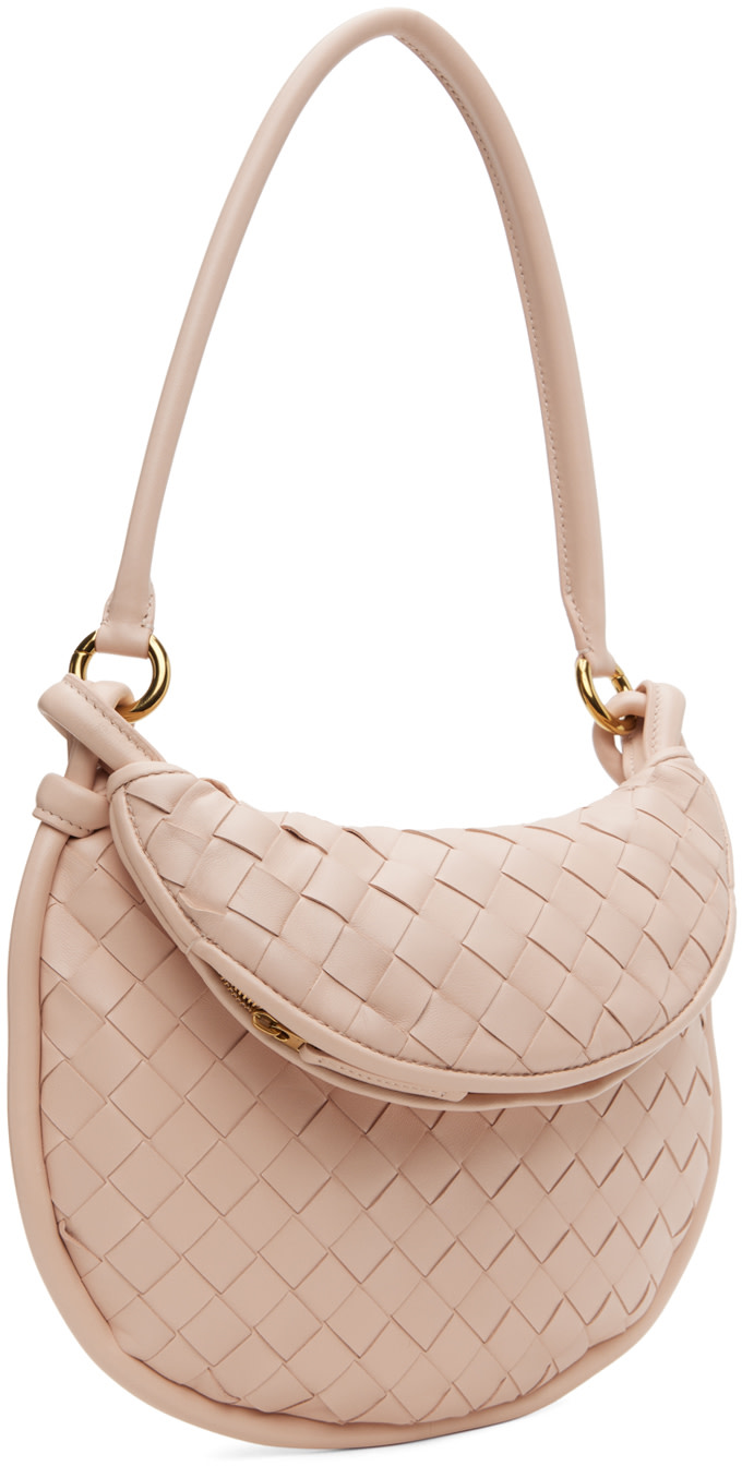 Bottega Veneta: Pink Small Gemelli Bag | SSENSE